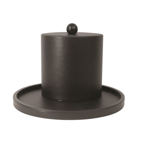 Executive 3 Quart Round Ice Bucket, Monterey Black
